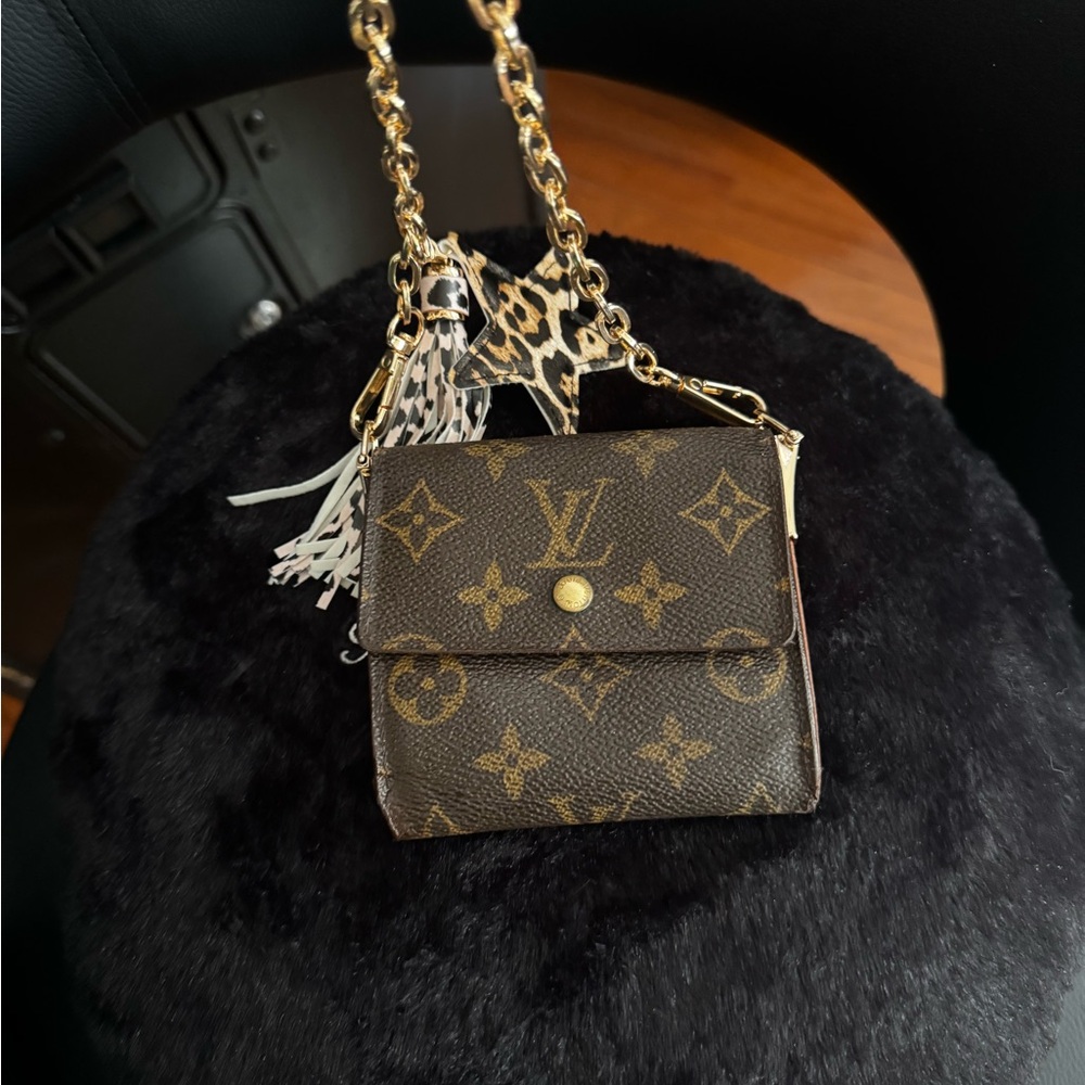 Louis Vuitton Monogram Elise Wallet converted Crossbody authentic preloved - Picture 12 of 16